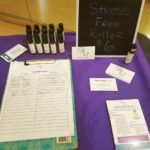 Manifesting M.E. Wellness product table at Supercharge Your Self-Care w/ Beyond the Busyness